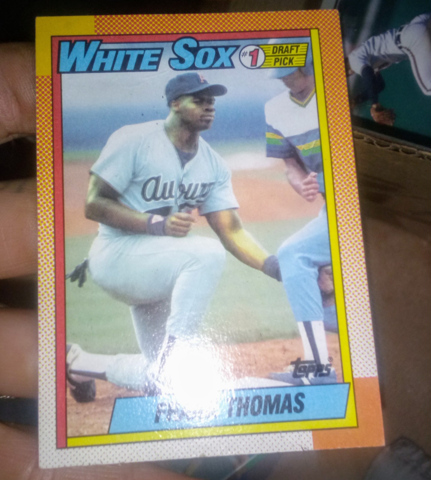 Rare frank Thomas rookie baseball card in excellent condition