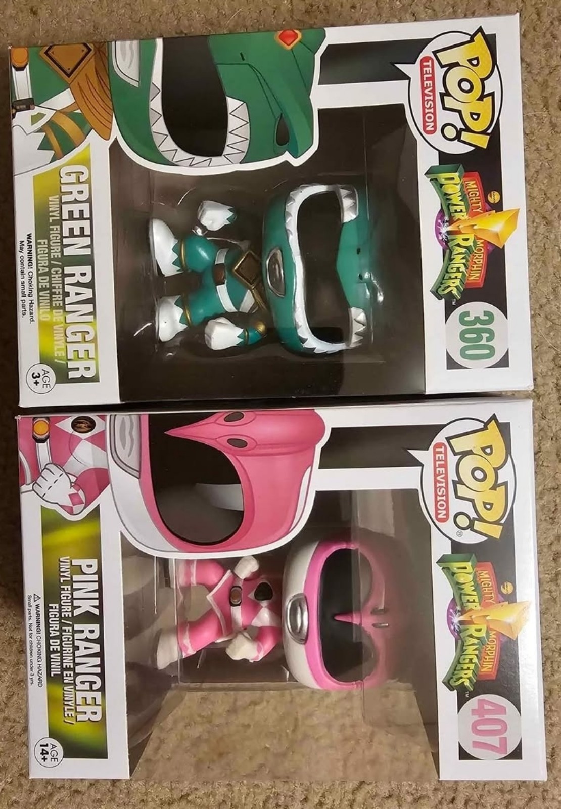 Lot of 4 Might Morphin Power Rangers PoP! Figures