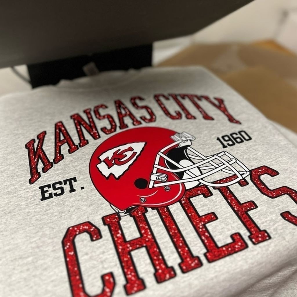 Real glitter!!! Unisex KC sweatshirt
