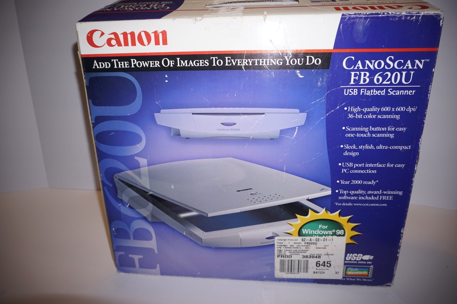 Canon canoscan fb620u