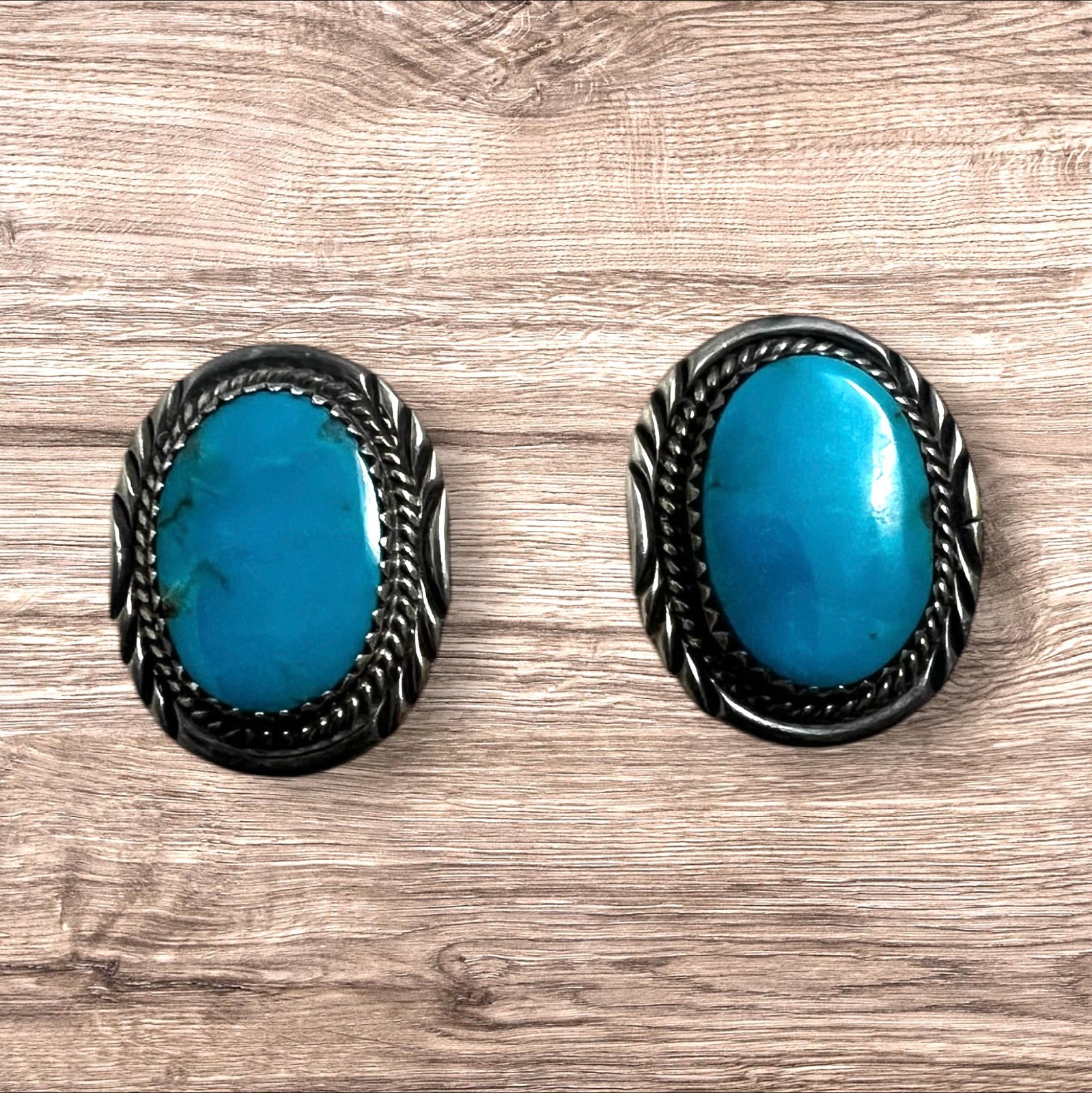 Vintage Turquoise Clip on earrings