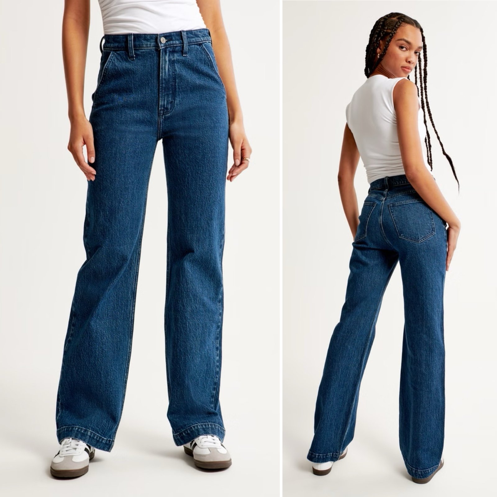 Abercrombie & Fitch 90s Relaxed High Rise Jeans 31 12 Curve Love slash pockets