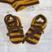 NWT kate Quinn panda shorts bib booties brown yellow striped bundle!!