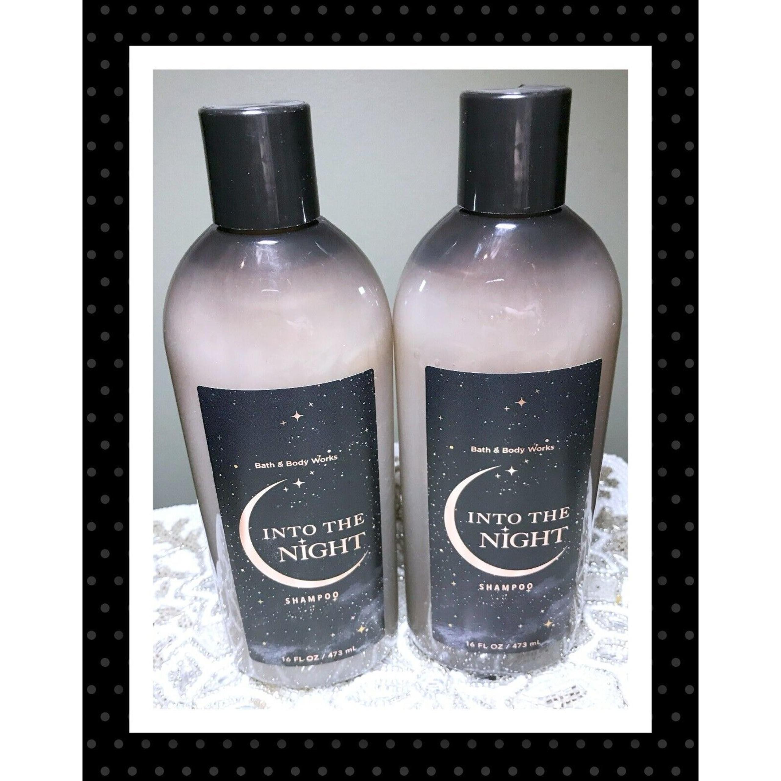 Bath & Body Works INTO THE NIGHT 16oz Shampoo Set of 2 Bottles