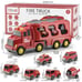 7pcs Friction Power Vehicle Car Toy Set, Birthday Gift -g9