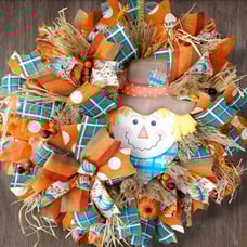 Fall Scarecrow Wreath