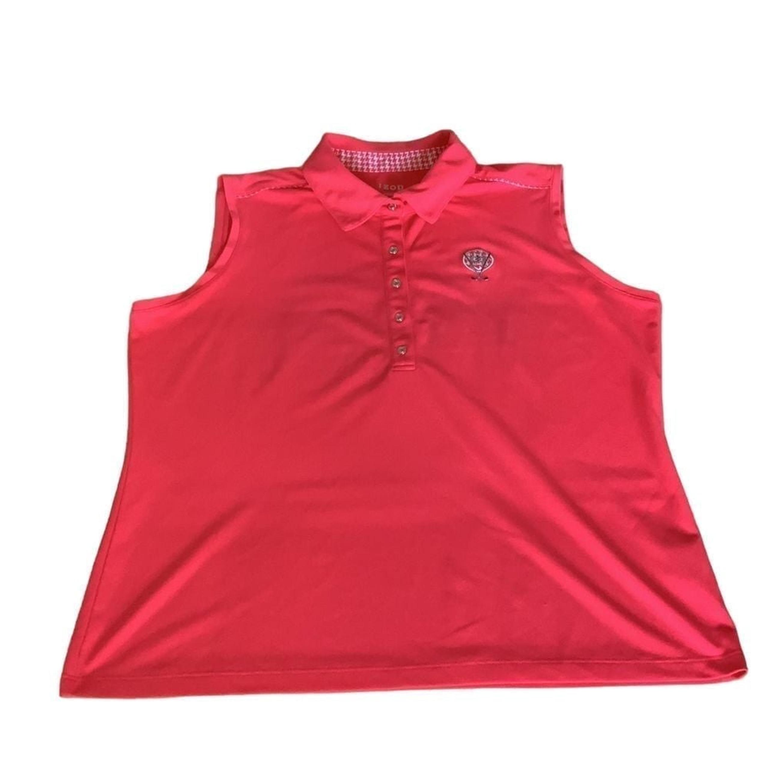 Izod Golf Classix Cool FX , Sleeveless, Coral colored size Large