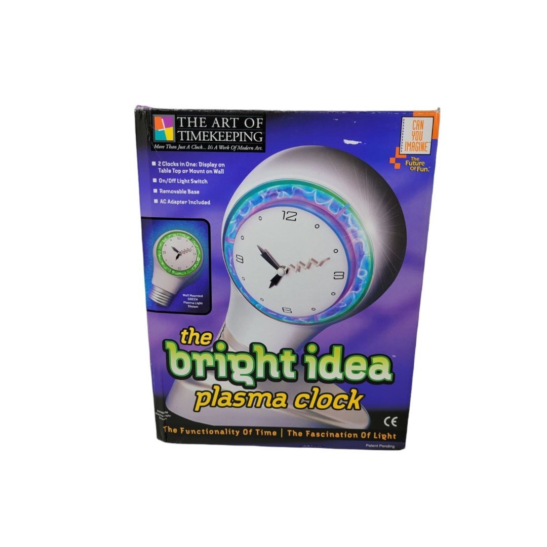 The Bright Idea Plasma Clock The Art of Timekeeping color: rainbow