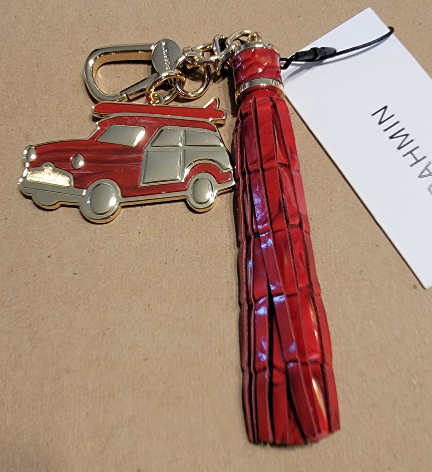 NWT Brahmin cardinal copa tassel