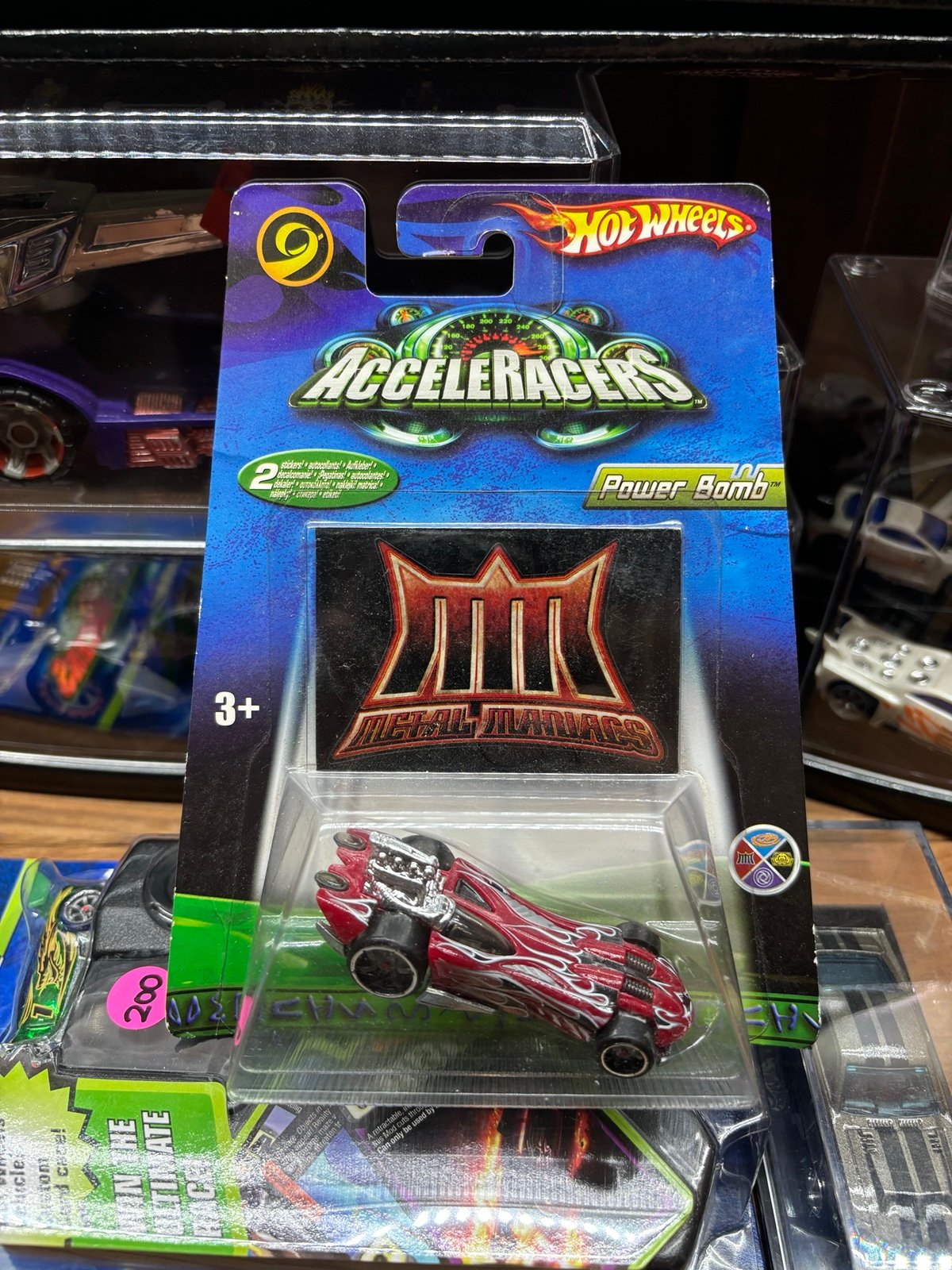 Hot Wheels Acceleracers Power Bomb Red Team Colors Series New!