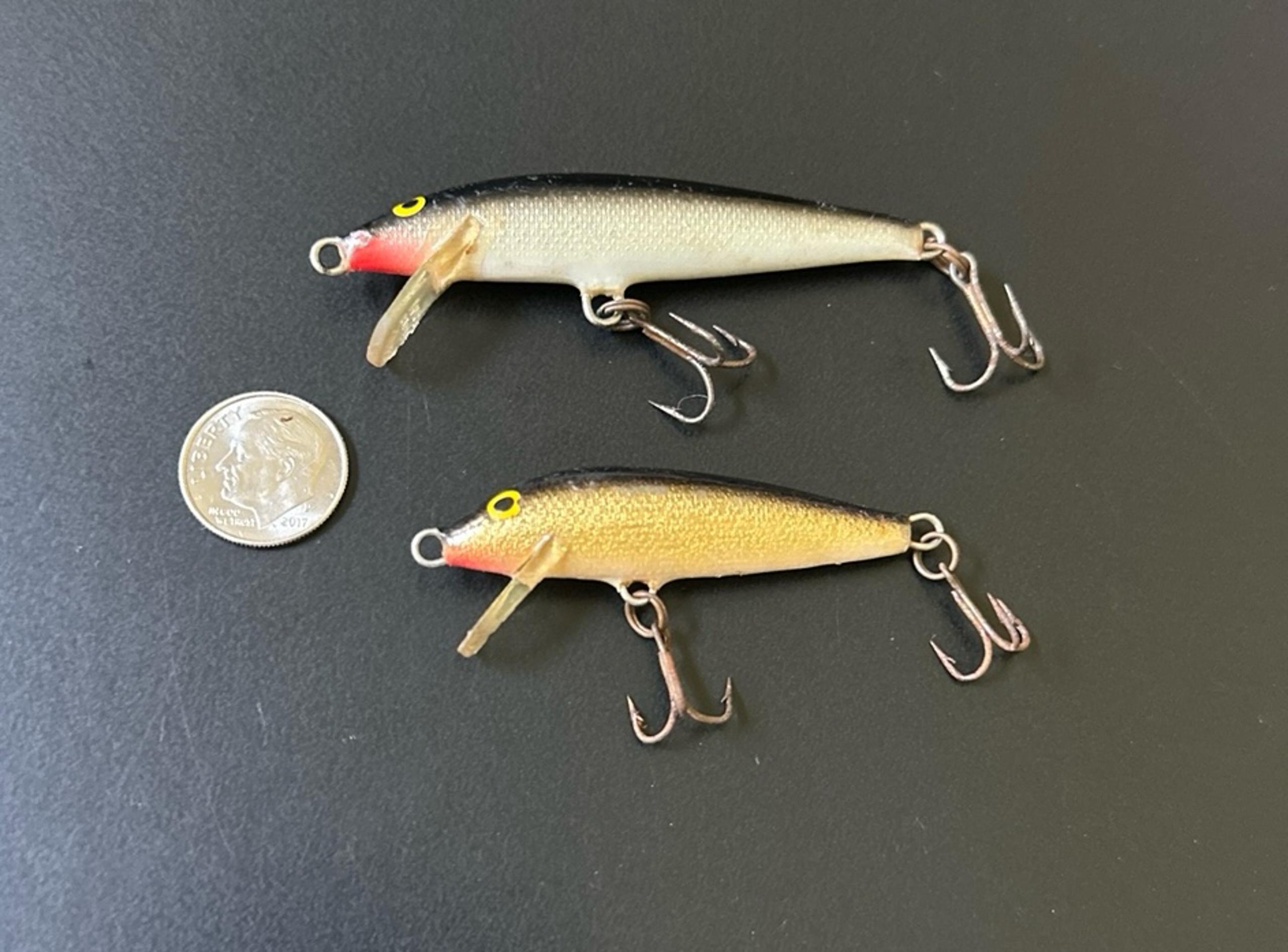 Vintage Original Rapala Wobbler Fishing Lures (Lot of 2)