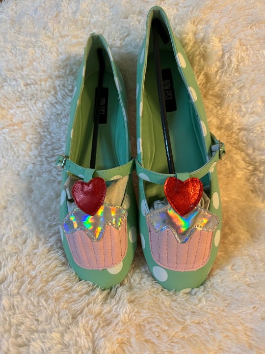 Iron Fist Cupcake Princess Flats NIB