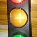 Radio Shack LIGHTED TRAFFIC LIGHT (Flashes) MAN CAVE, GARAGE, Tool Shop.