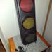 Radio Shack LIGHTED TRAFFIC LIGHT (Flashes) MAN CAVE, GARAGE, Tool Shop.