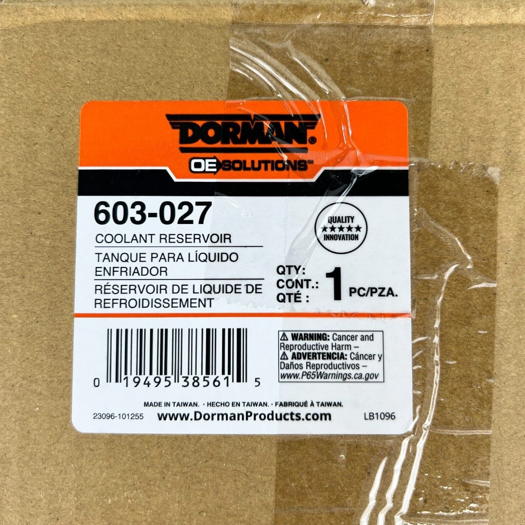 Dorman OE Solutions Plastic Coolant Recovery Tank 603277 | O'Reilly Auto Parts