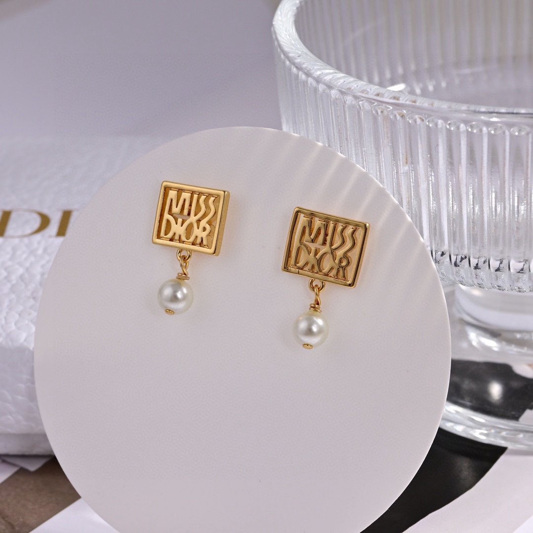 letter earrings