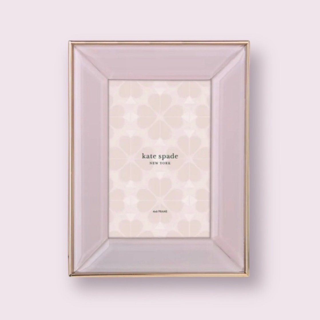 kate spade charles lane 4x6 frame, blush