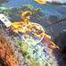 Ocean under the sea bed covering with pillow case