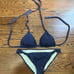 Victoria’s Secret Bikini and top swimwear size M navy knits details