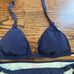 Victoria’s Secret Bikini and top swimwear size M navy knits details