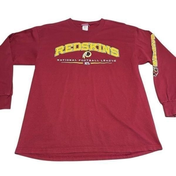 Vintage NFL Washington Redskins Spell Out Long Sleeve T-Shirt Mens Size XL
