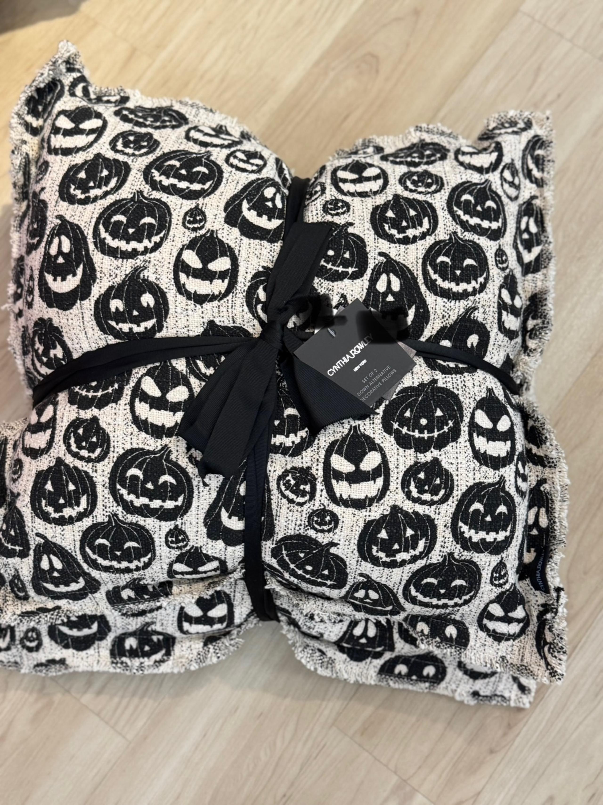 cynthia rowley 2 halloween pillows
