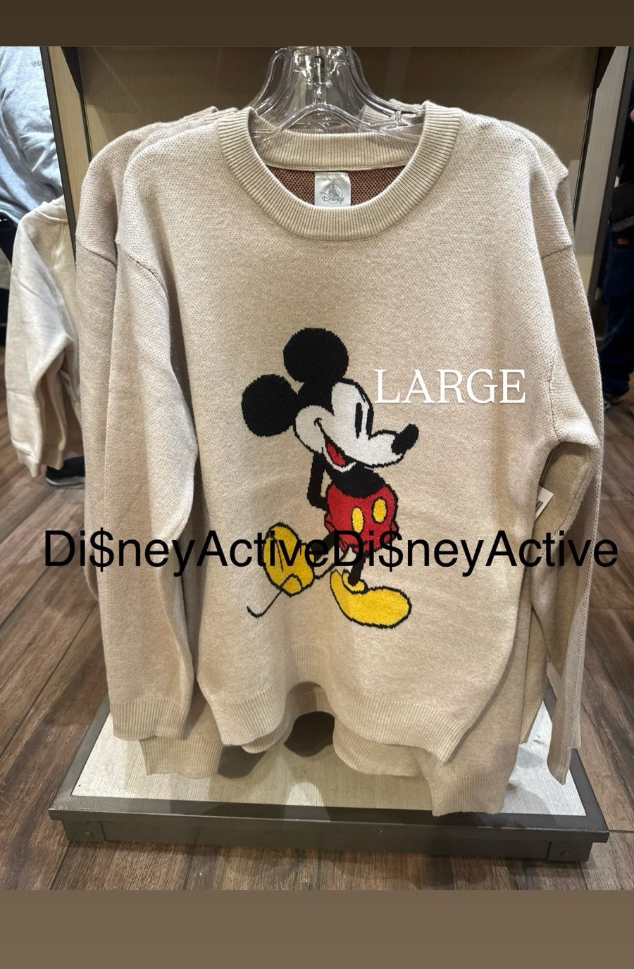 Disney Parks Disneyland Mickey Mouse Knit Sweatshirt