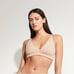 2- PC NWT Skin Worldwide Gracelynne Plunge Bralette Black & Grey XS