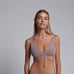 2- PC NWT Skin Worldwide Gracelynne Plunge Bralette Black & Grey XS