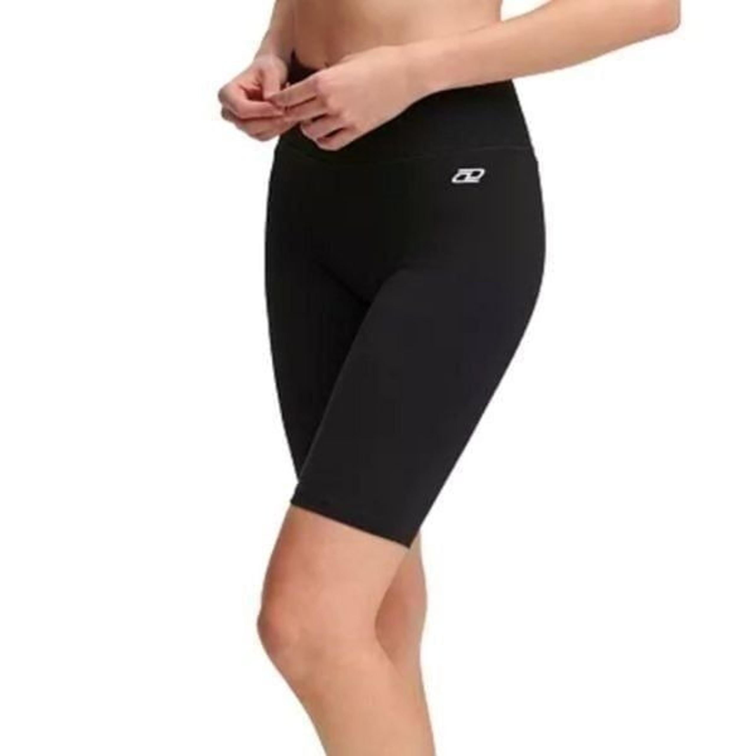DKNY Women's Sport Black High Waist Bike Shorts WT3