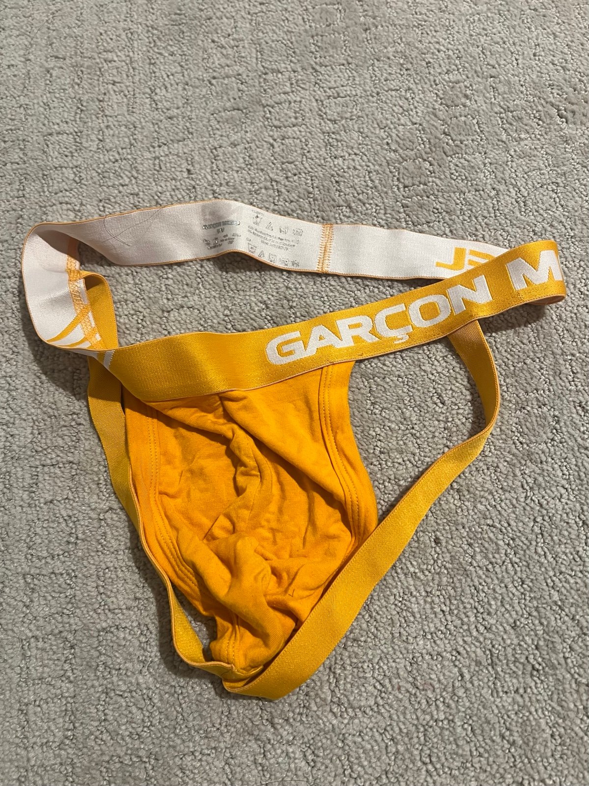 Garcon Model Orange Jockstrap