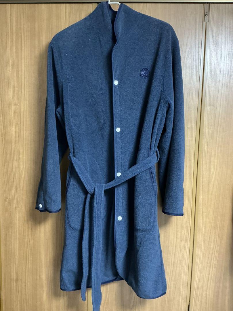 Porter Classic Japan FLEECE GOWN COAT L NAVY outer | eBay
