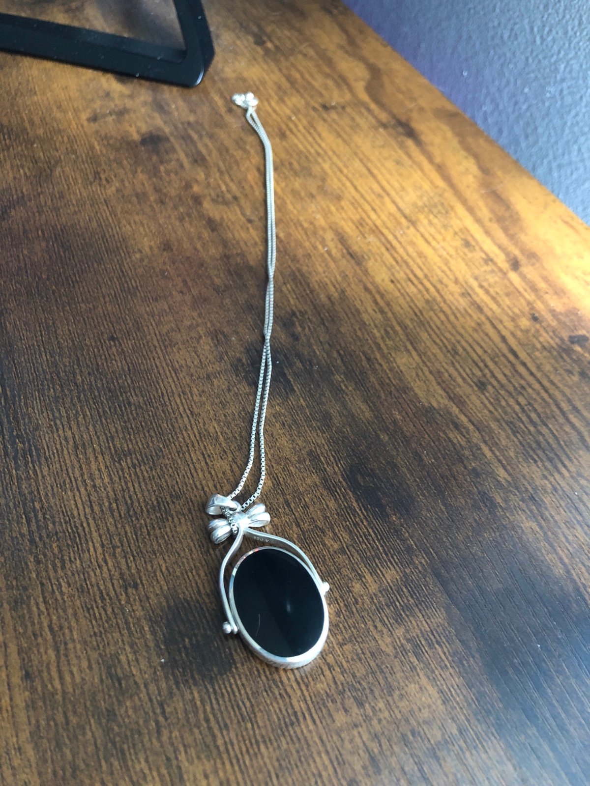925 Silver Necklace Double Face
