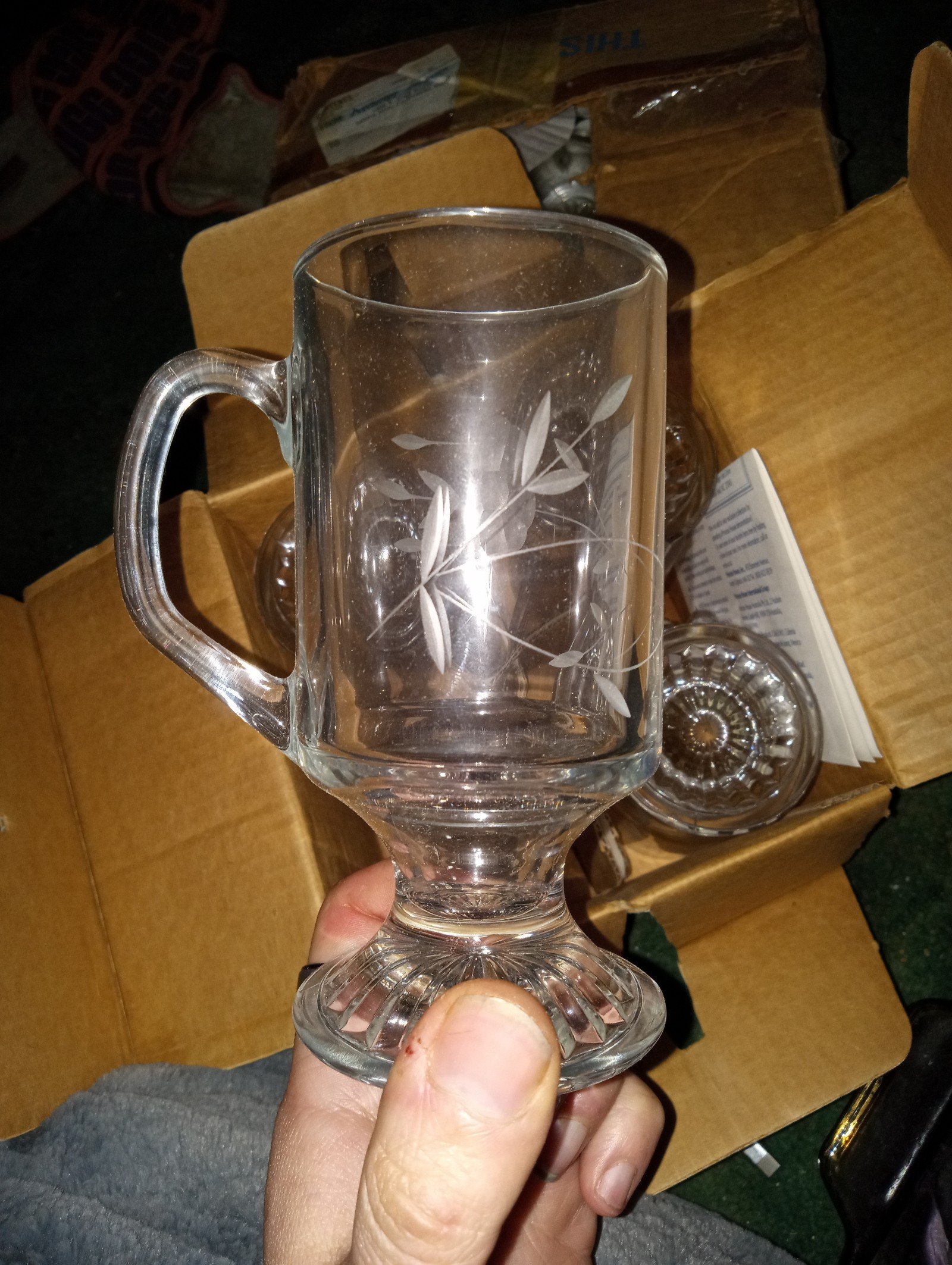 Princess House Very Fine China Crystal tempered Cups authentication letter