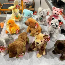 Ty Beanies Babies 11 Different Dogs & Silky Animals NWT (some tags not mint).