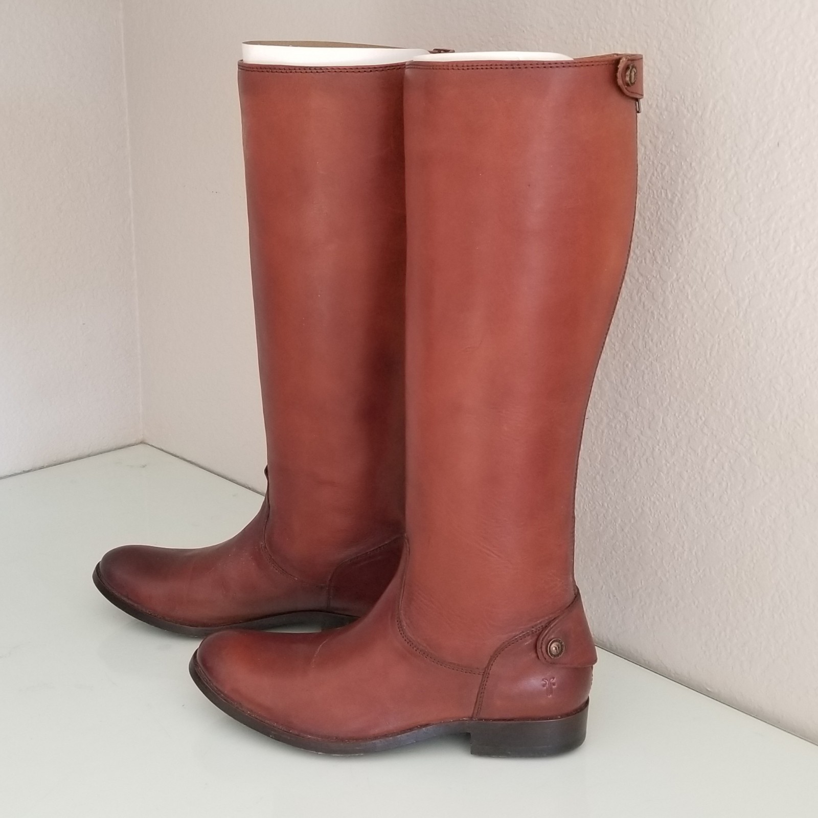 Frye melissa button shop back zip wide calf