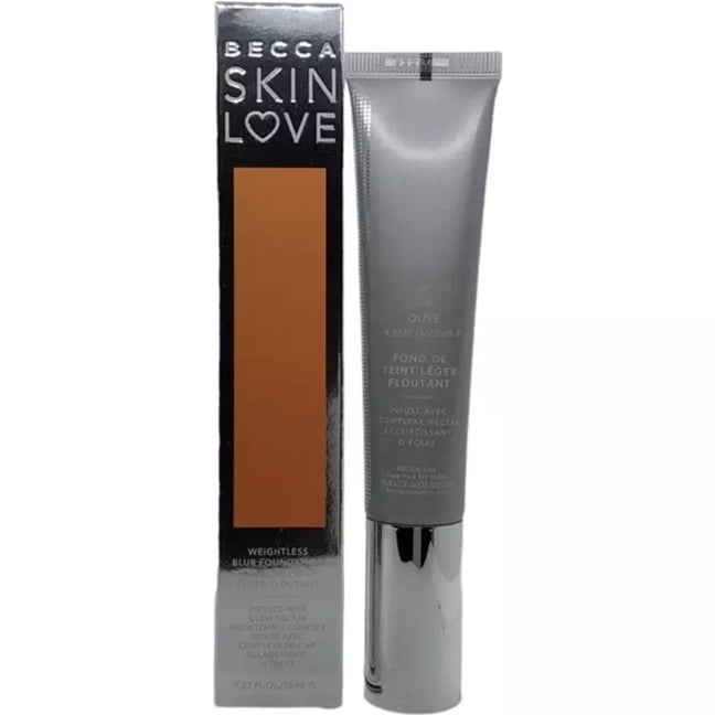 NEW BECCA (Olive) Skin Love Weightless Blur Foundation 1.23 oz/35ml