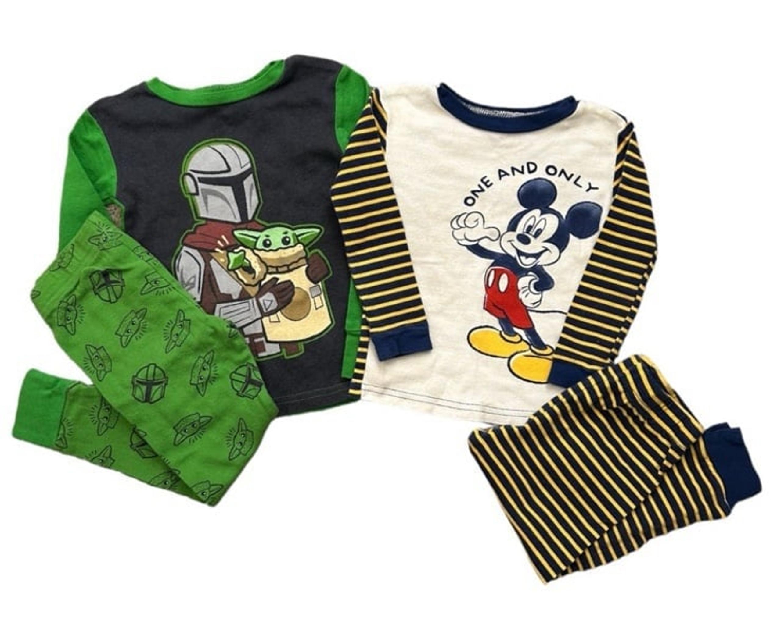 Disney Star Wars Two Piece Pajamas Sleepwear Loungewear Bundle of 2 Pair