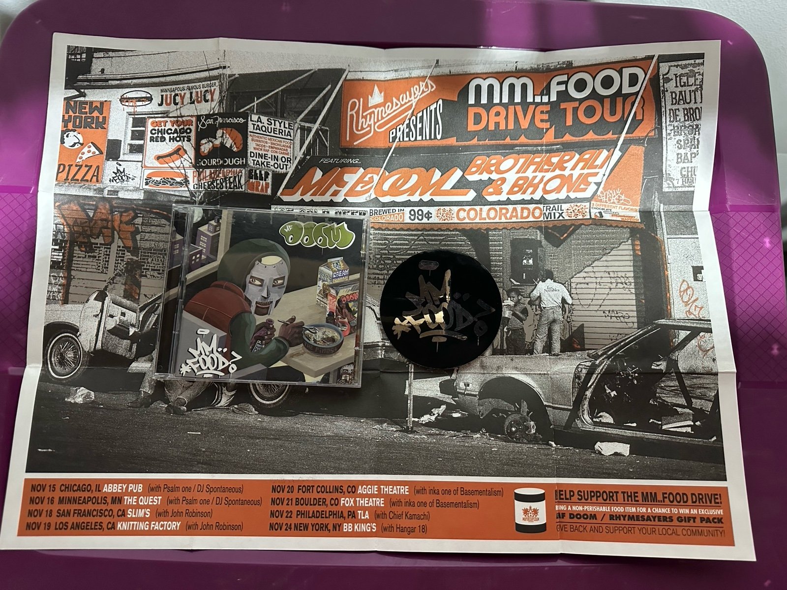 MF Doom Mm Food Rare CD/DVD with Poster/Sticker