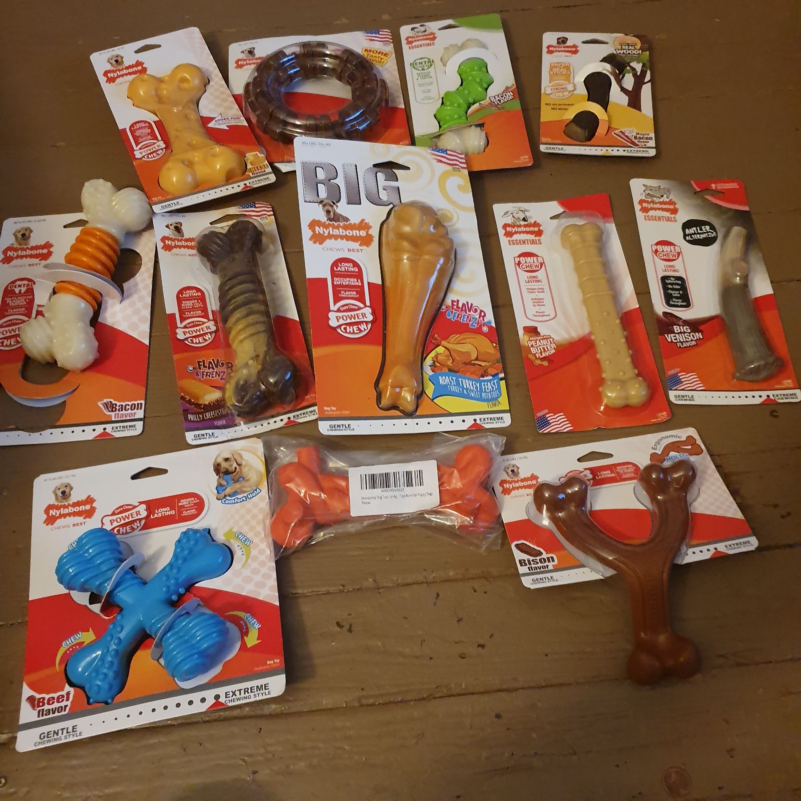 Set of dog toys