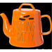 Rae Dunn Halloween 2022 GOING BATTY Orange Functional Teapot New in Box