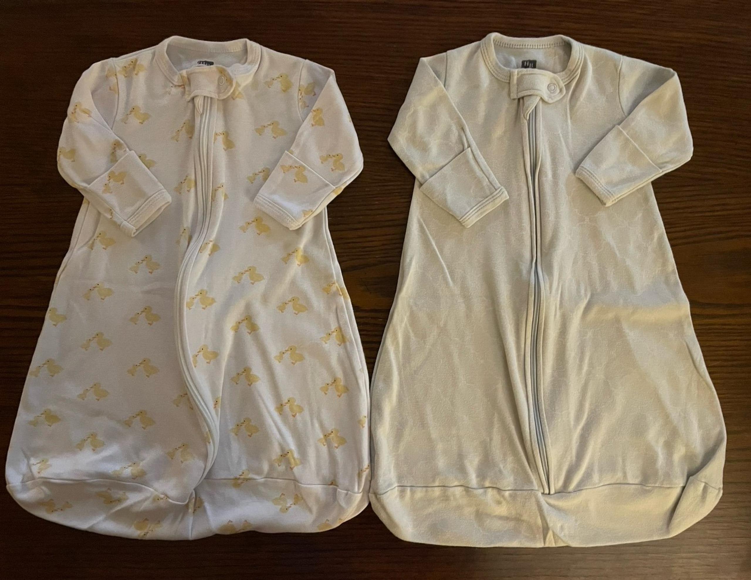 Baby Cotton Long Sleeve Sleepsack Bundle - Size 0-3M