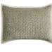 Pottery Barn Cross Stitch Eucalyptus Velvet Quilted Shams Euro & Standard *****