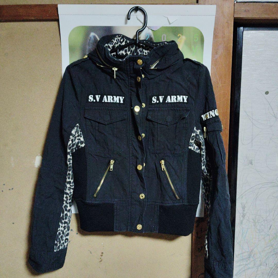 S.V. ARMY Military Jacket Leopard Print