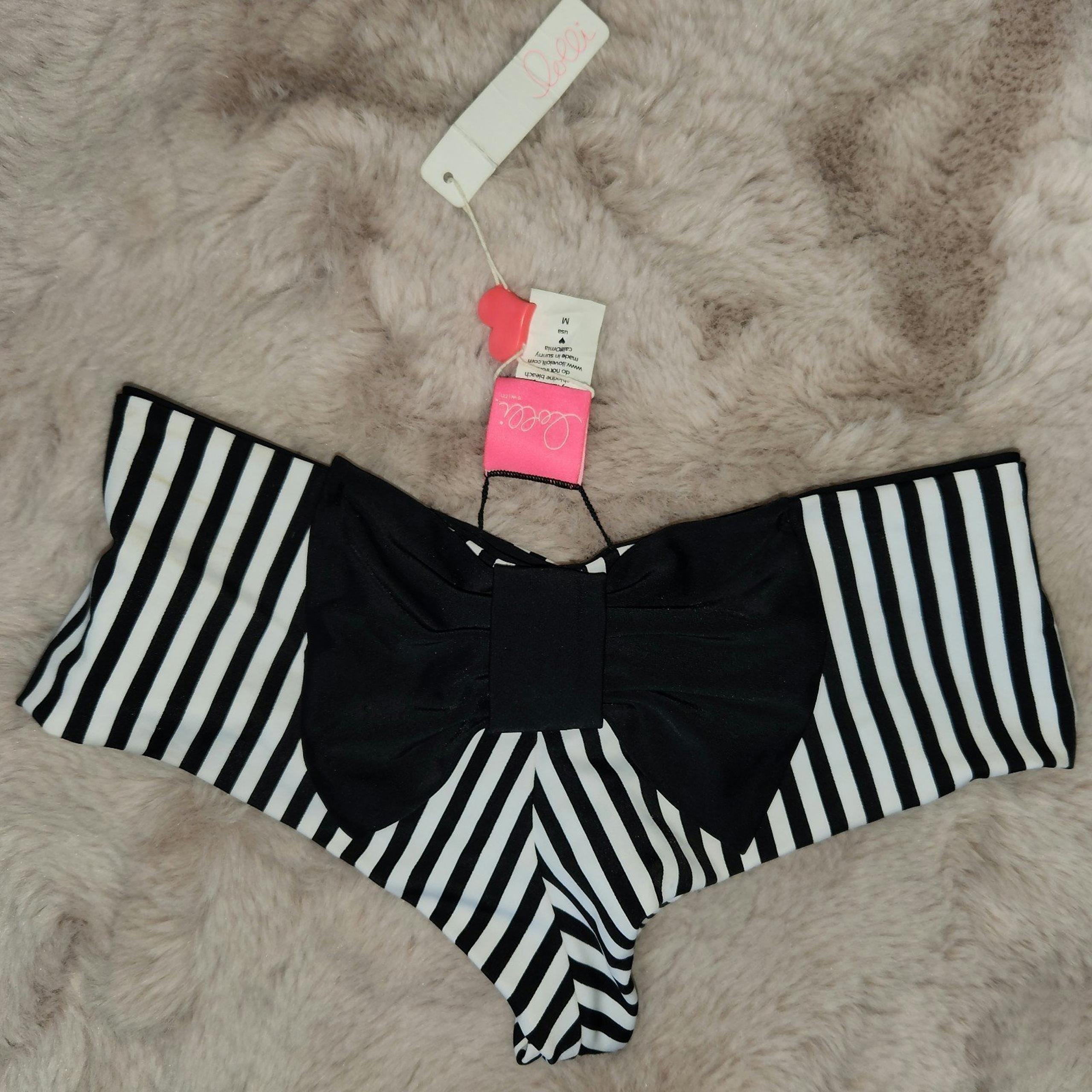Lolli cheeky bow swimsuit bikini bottom                      medium nwt