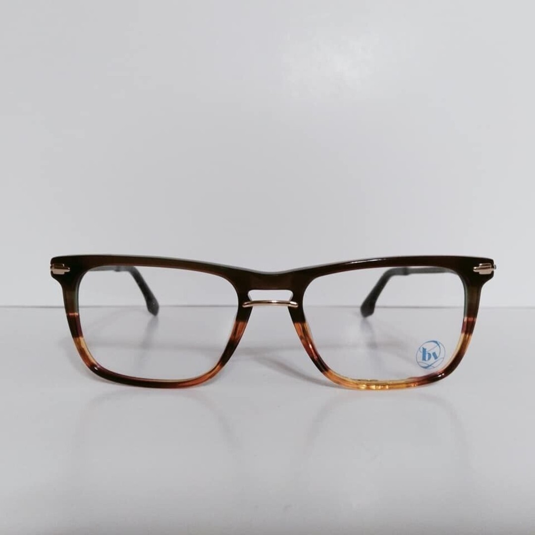 Mens Bon Vivant Shale Square Designer Eyeglasses Frames 54-19-145 Handmade Italy