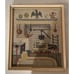 Framed Antique Needlepoint 12 in x 14 in Antique Tapestry Gorgeous