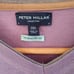 Peter Millar Lavender V-Neck Two Tone Collar Pullover Sweater Made in Italy