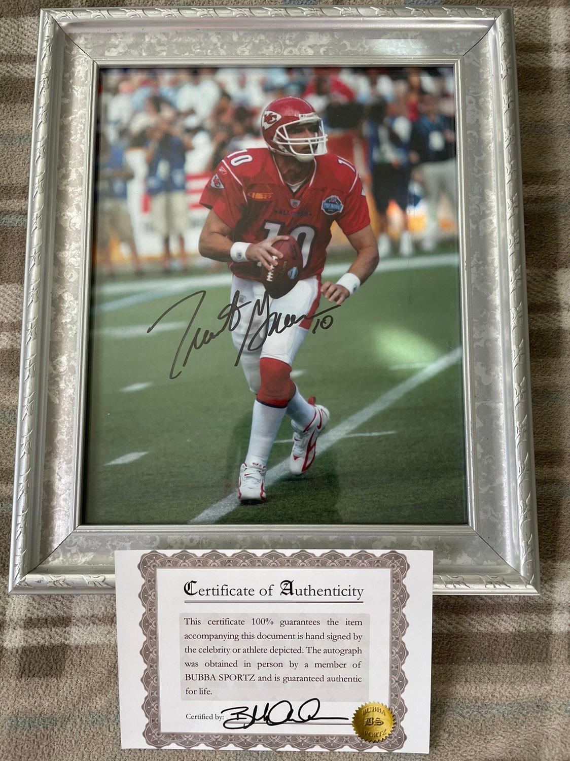 Trent Green Autographed All Star 8x10
