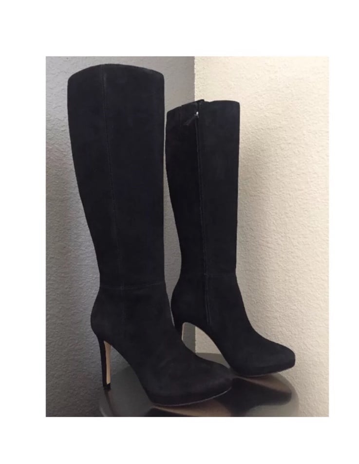Nine West women’s platform knee high suede boots